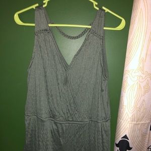 Olive green short romper